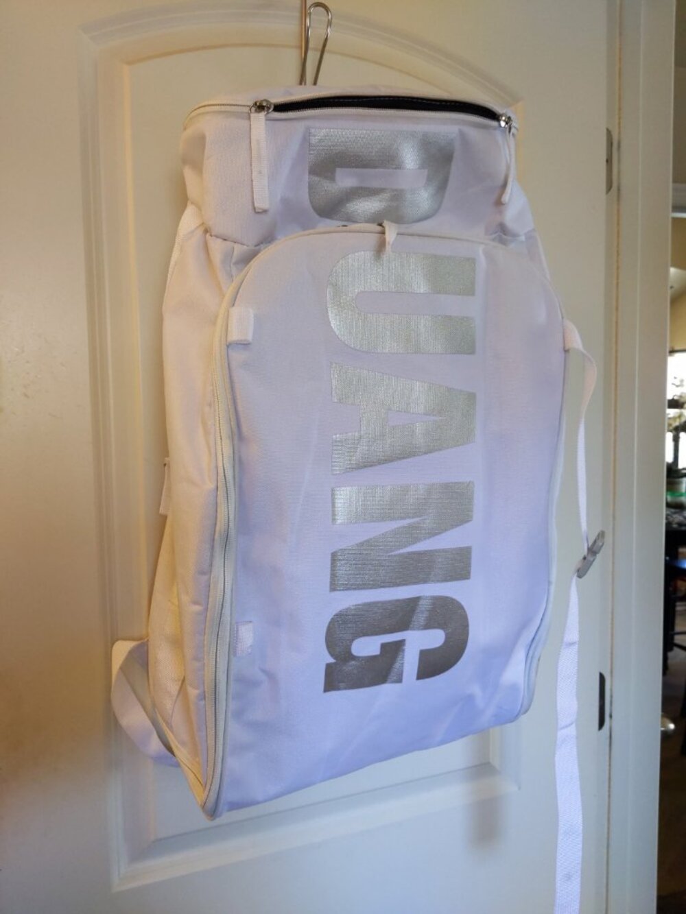 Large White Sport Gym Bag Men Fitness Travel Backpack Large Skate Shoes Bag